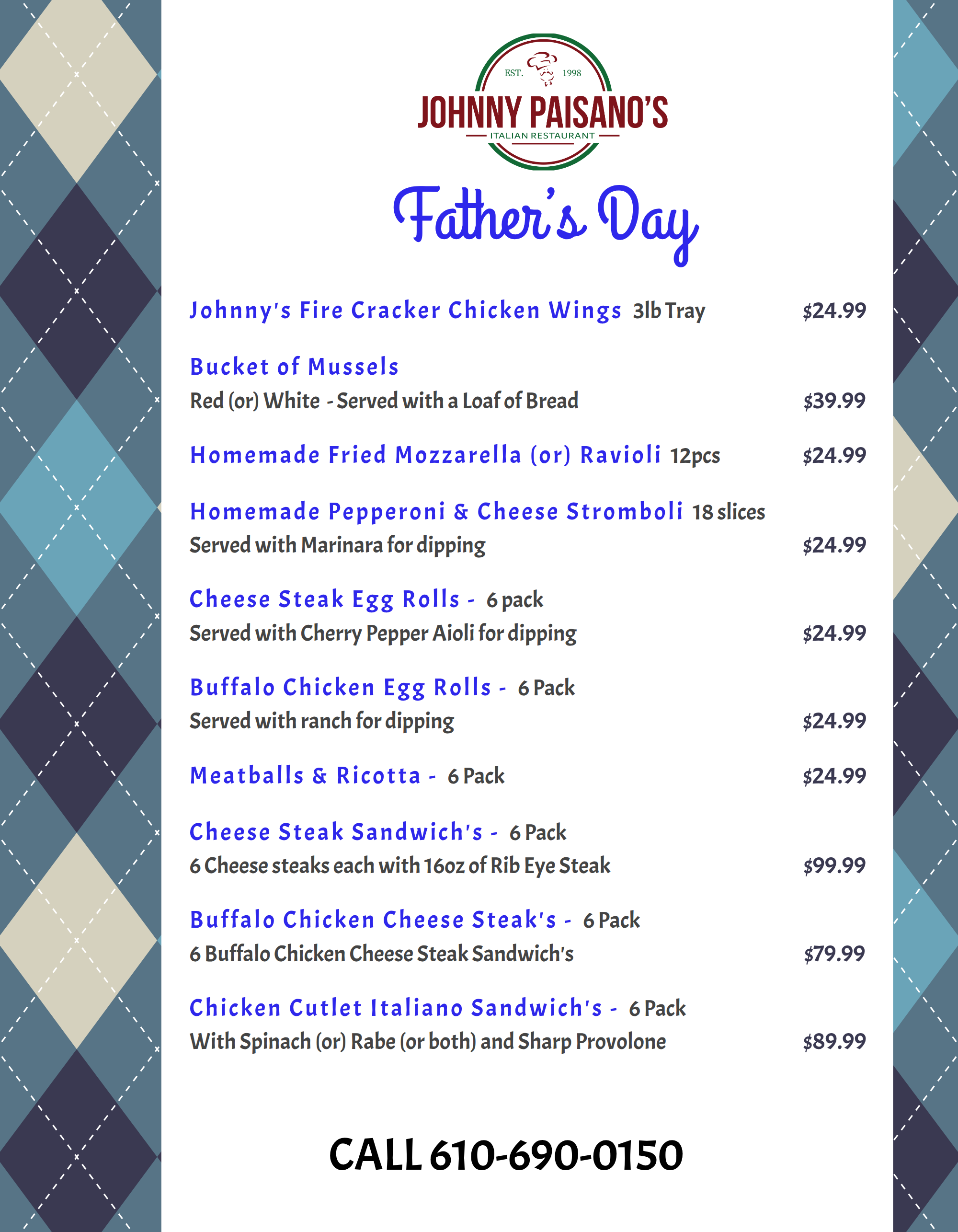 Flyer for Father’s Day