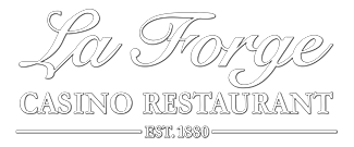 La Forge Casino Restaurant logo scroll