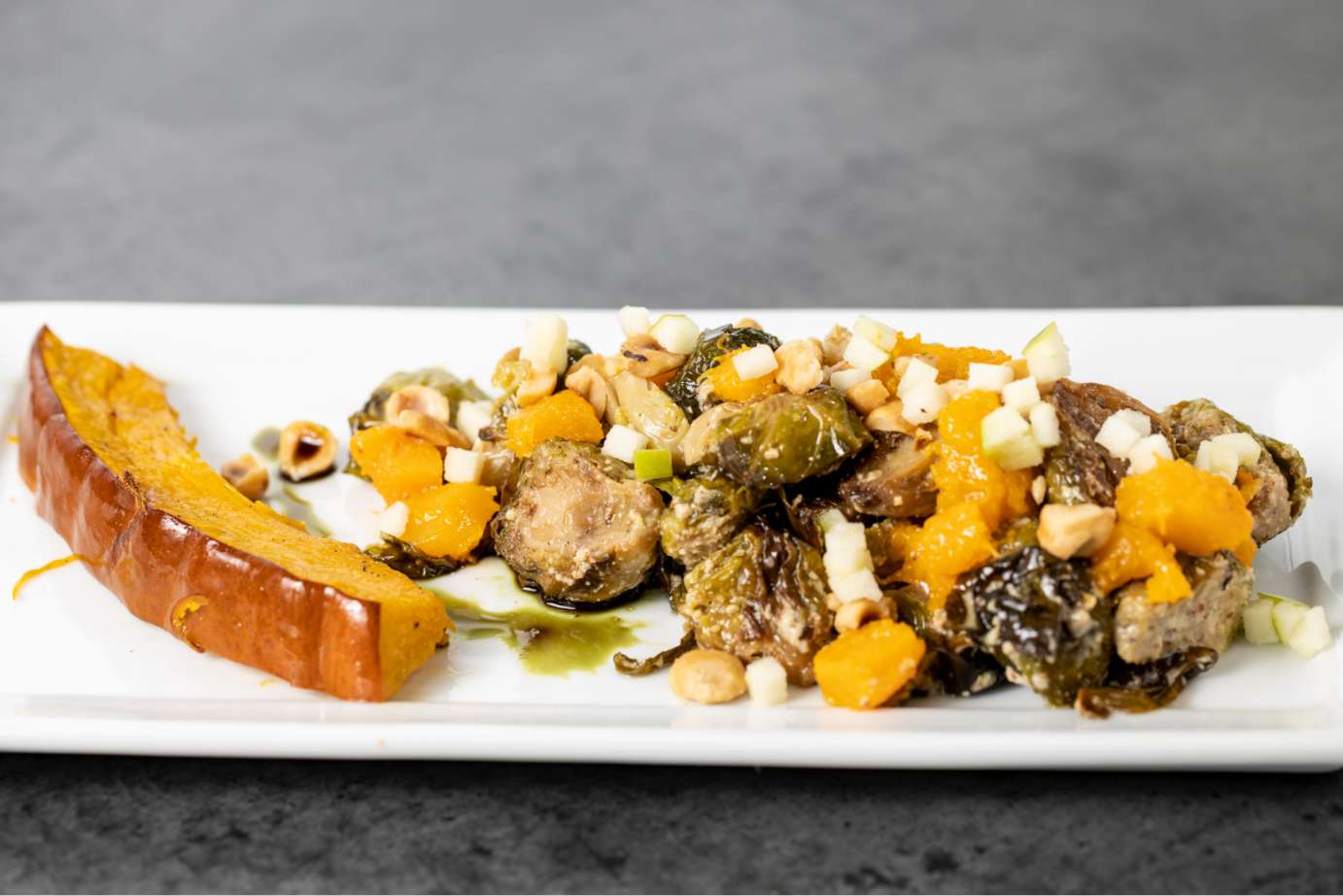 Roasted Brussels & Pumpkin