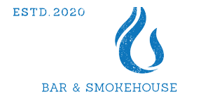 Blue Bar & Smokehouse logo scroll