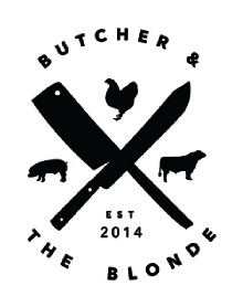 Butcher & The Blonde logo scroll