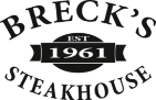 Breck's Steakhouse logo scroll