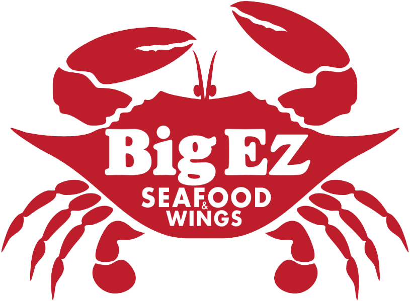 Big Ez Seafood & Wings logo scroll