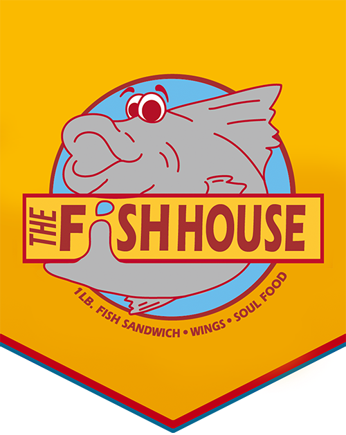 The Fish House logo scroll