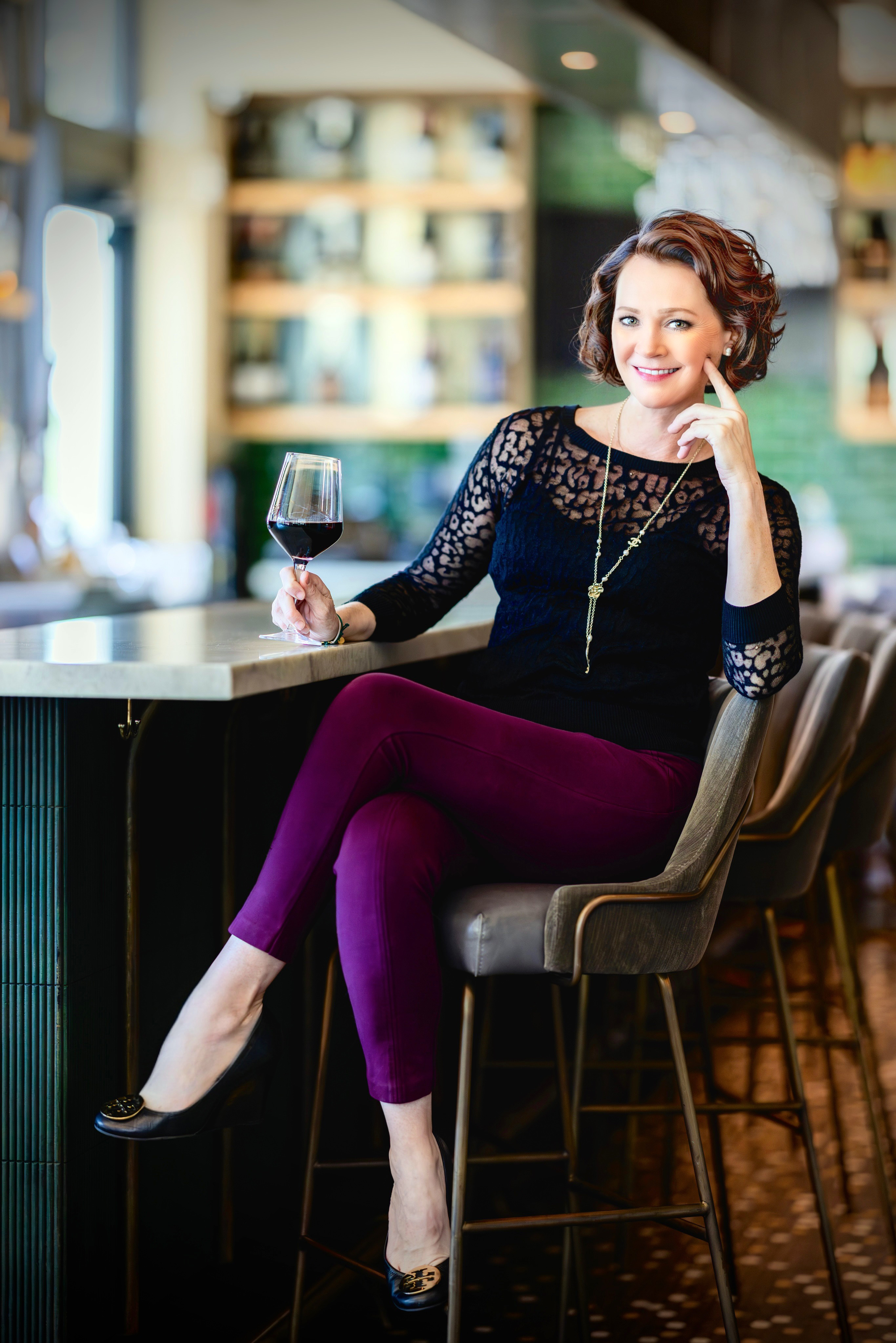 Carol Sizer Holladay posing for a photo