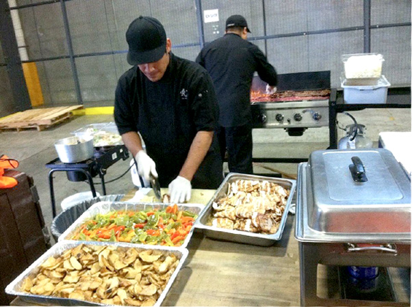 food being prepared