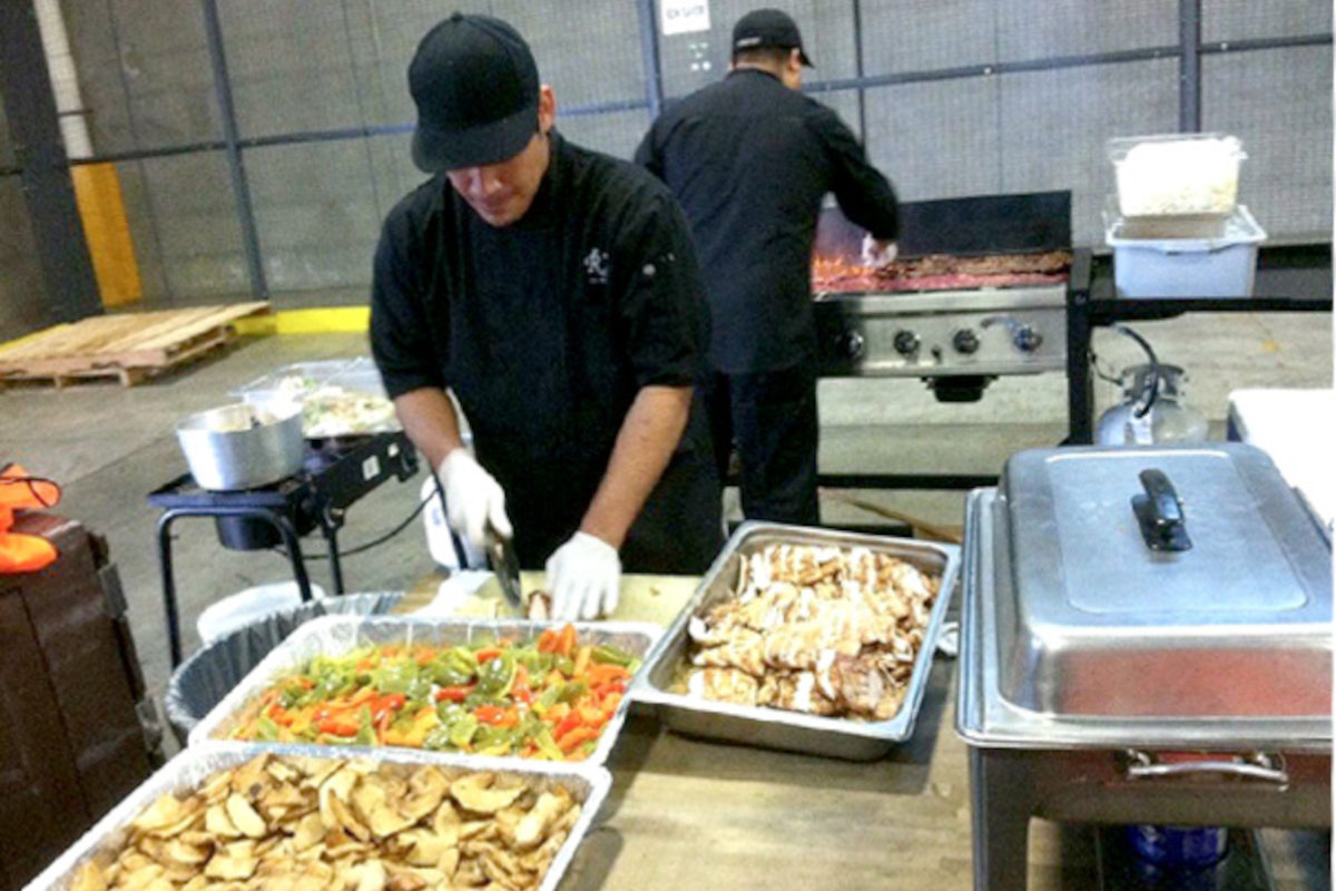 food being prepared