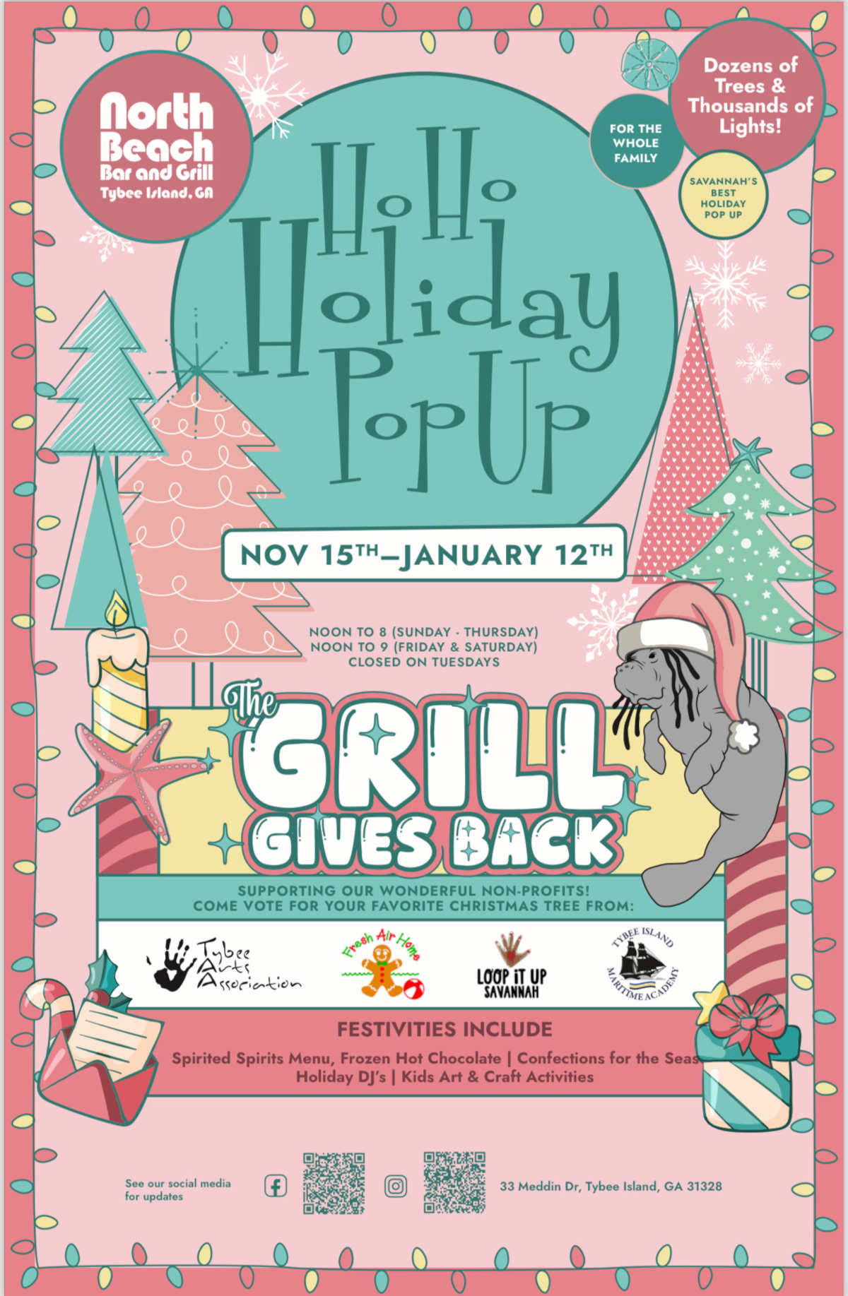 Holiday popup poster