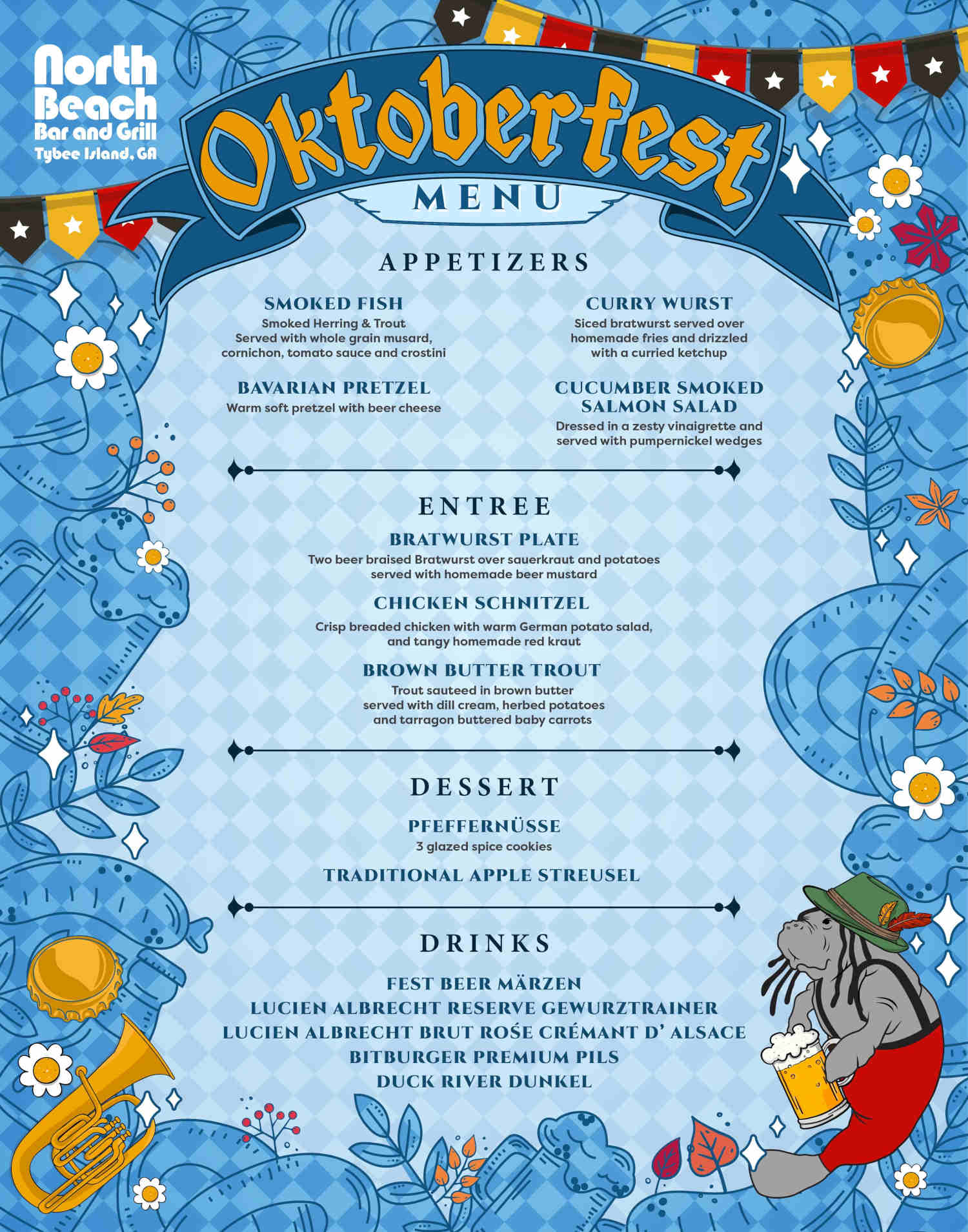 Oktoberfest menu poster