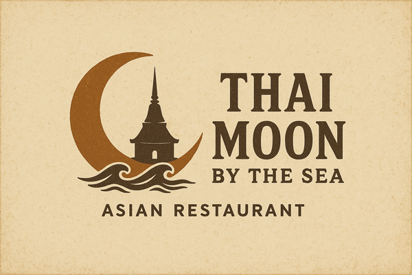 Thai Moon by the Sea, Thai Food & Sushi logo top - Homepage