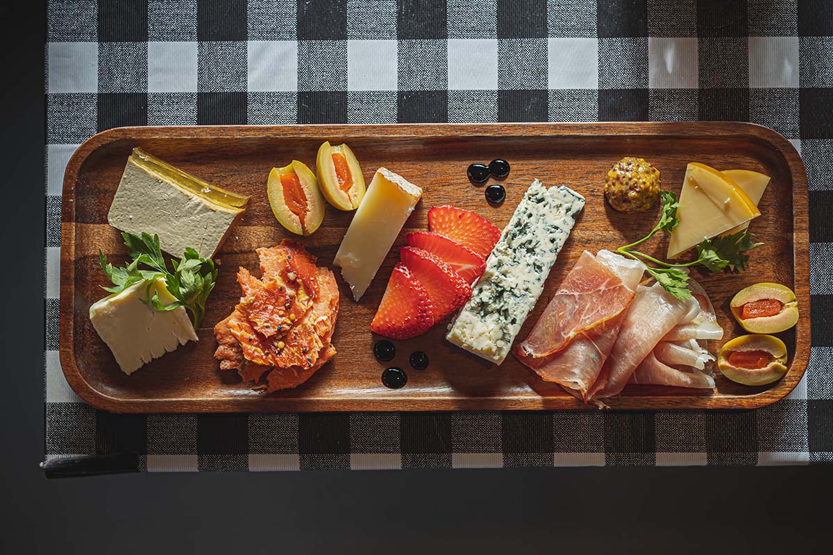 Cheese charcuterie platter