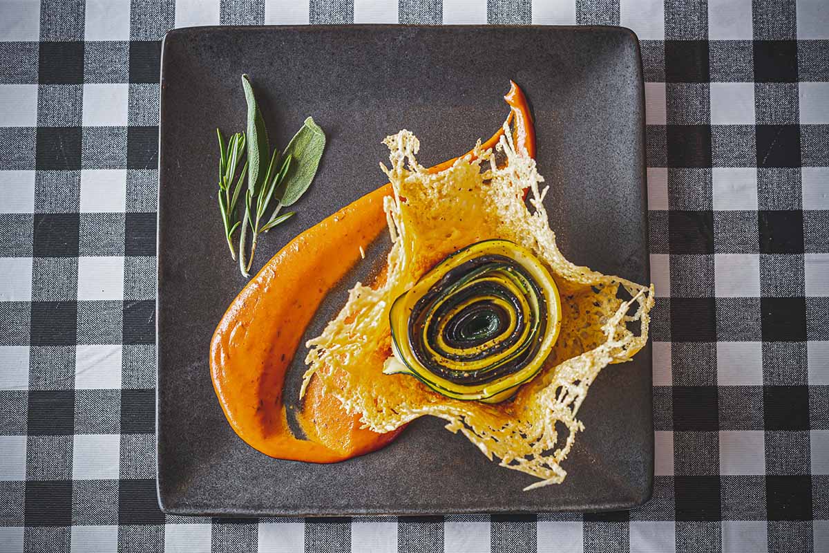 Vegetable parmesan gratin