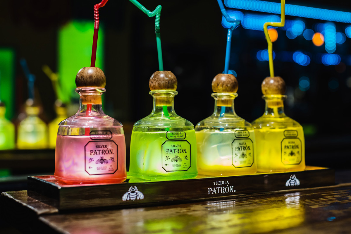 Patron tequila flight