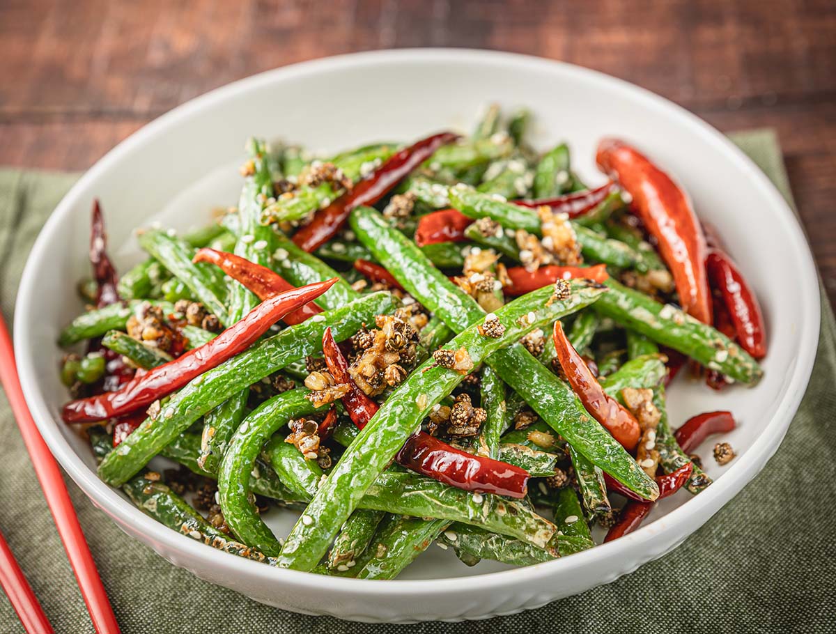 Seasoned green beans