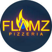 Flamz Pizzeria logo scroll
