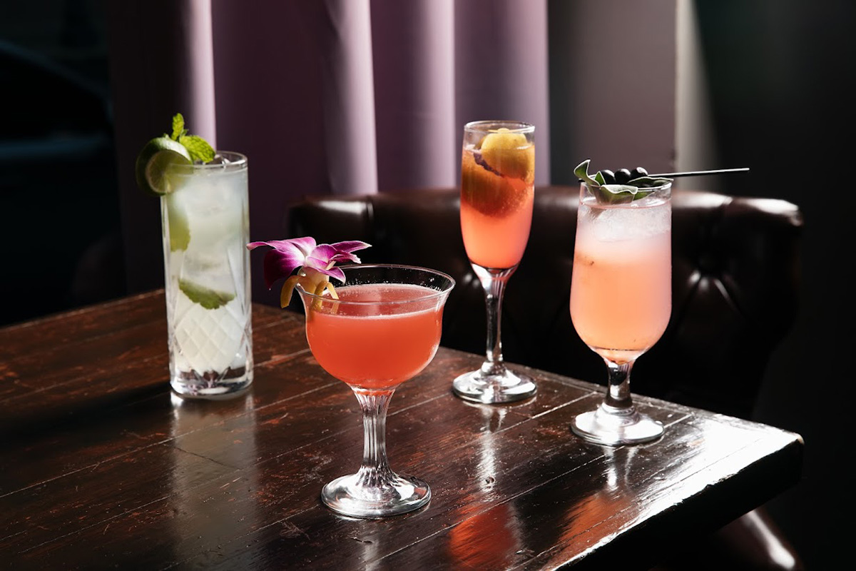 Assorted cocktail drinks