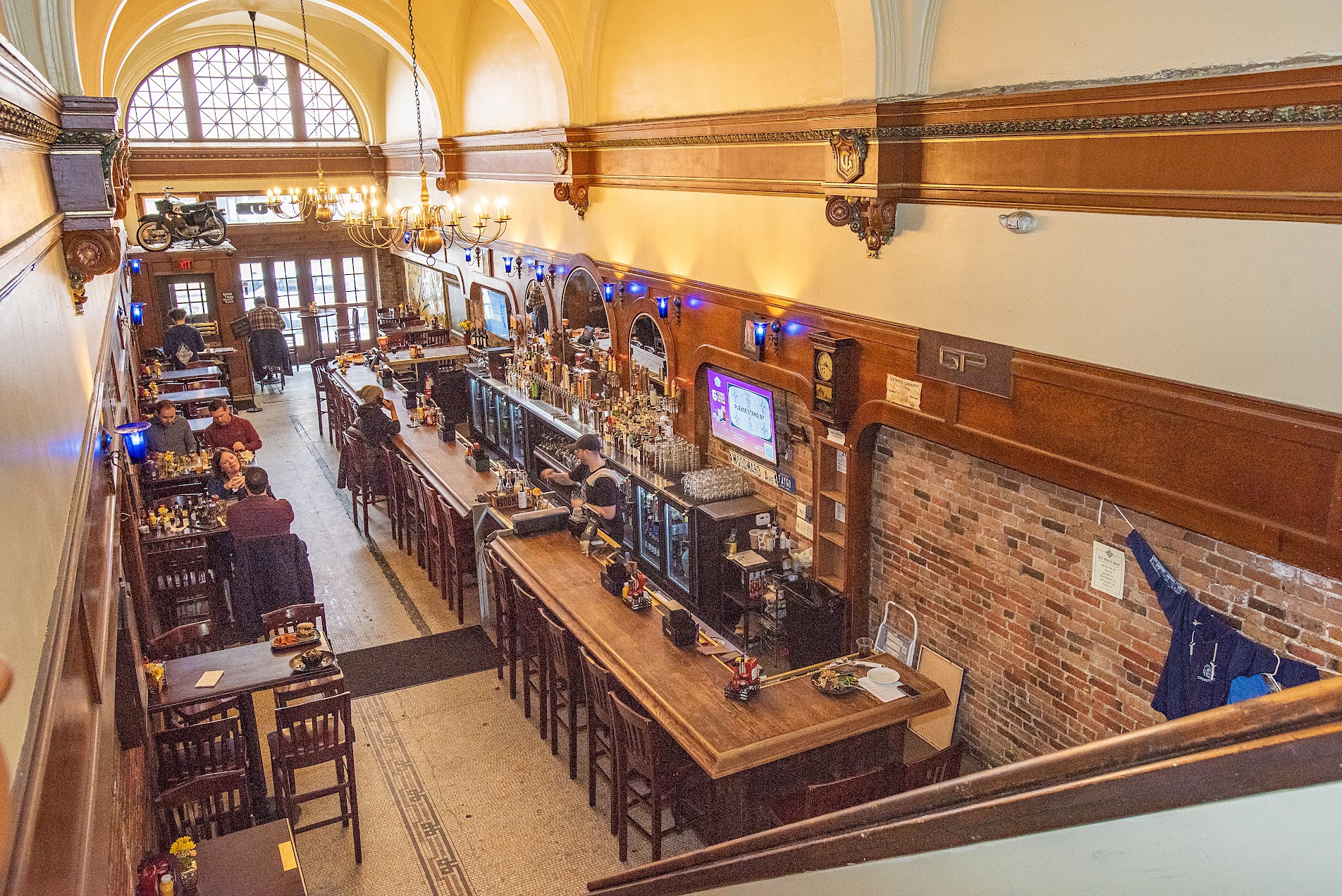 Biscuit gravy with two fried eggs