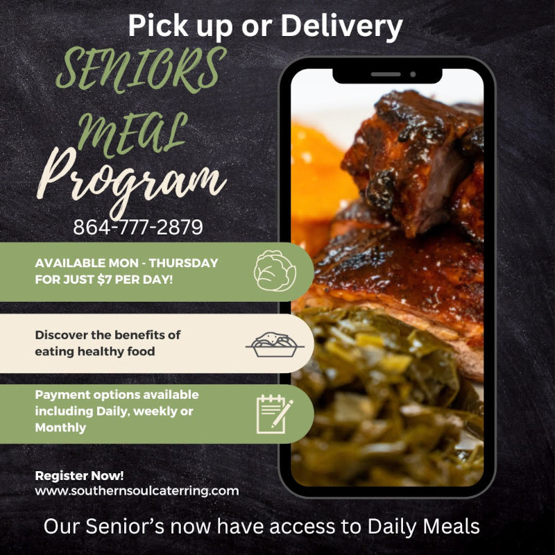 Seniors Meal program flyer