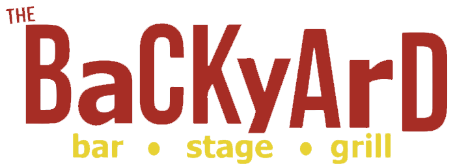 The Backyard Bar Stage & Grill logo scroll