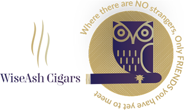 WiseAsh Airport Cigars & Spirits Lounge logo scroll