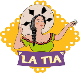 La Tia Taqueria & Cantina logo scroll