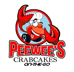 Peewee's Crabcakes logo scroll