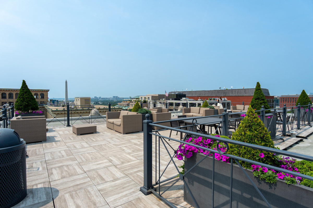 Rooftop sitting area