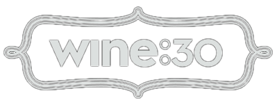 Wine30 logo scroll