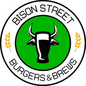 Bison Street Burgers and Brews logo scroll