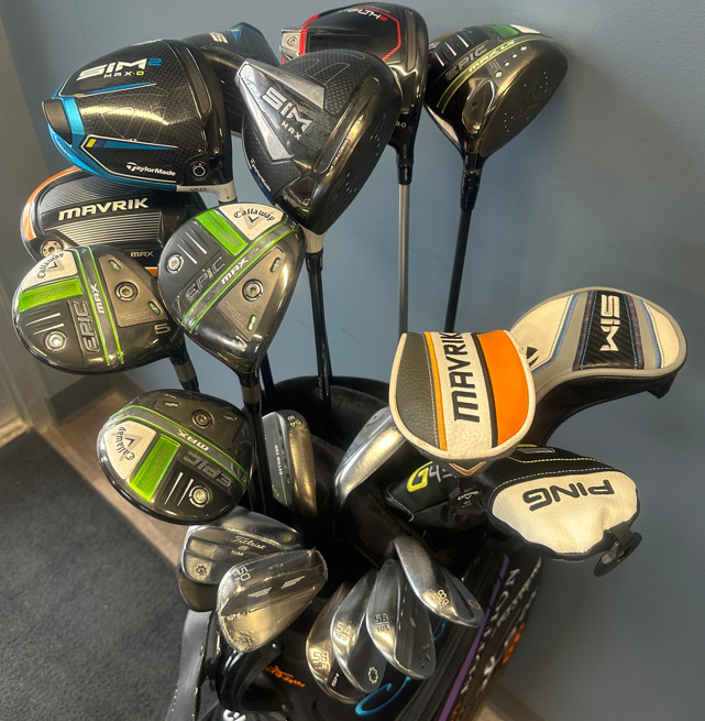 Different type of golf clubs in 