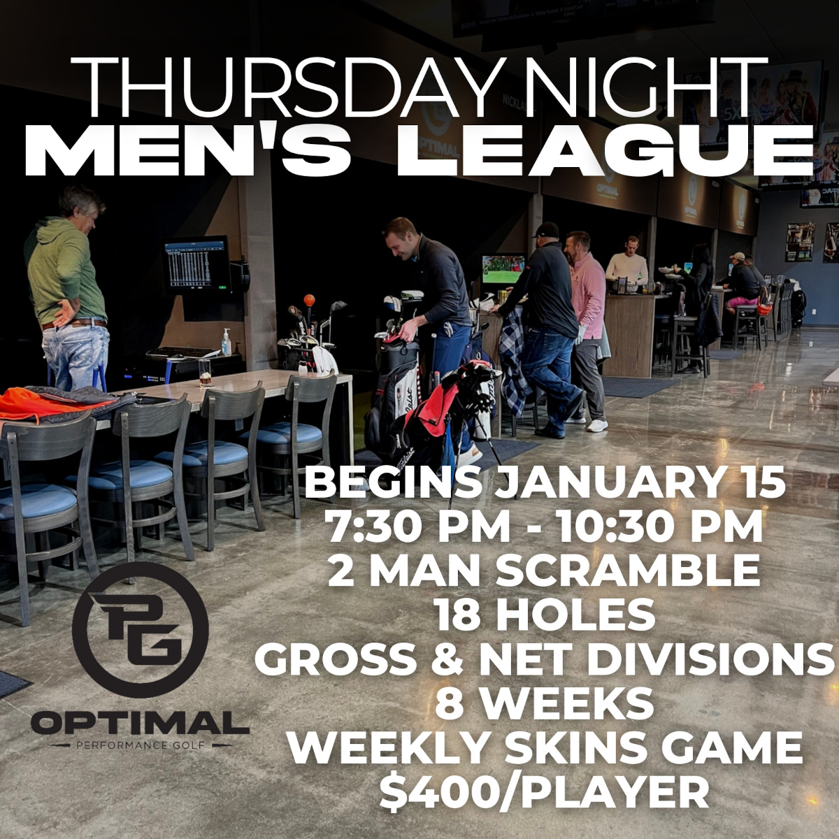 THURSDAY MEN’S 18 HOLE LEAGUE schedule