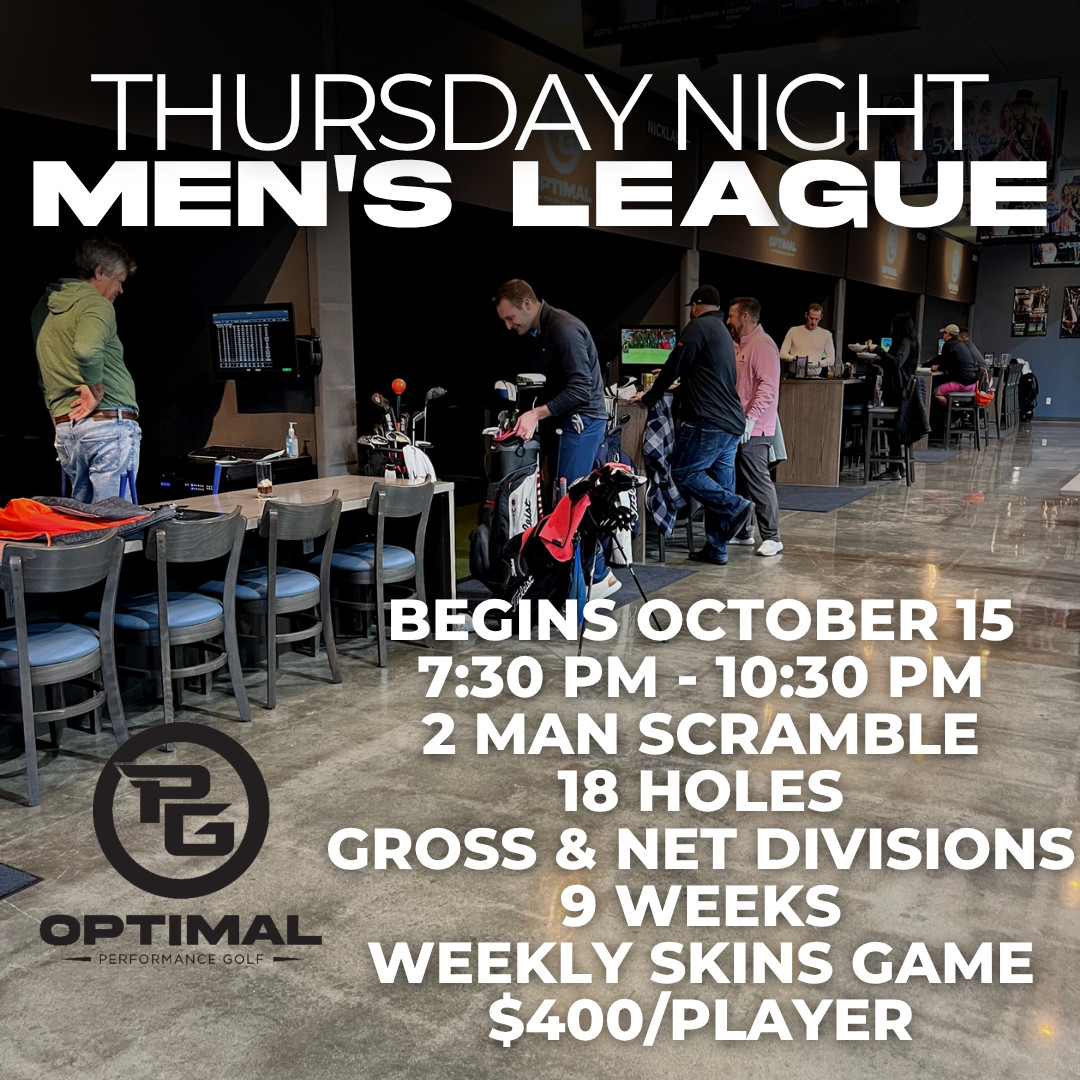 THURSDAY MEN’S 18 HOLE LEAGUE schedule