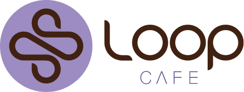 Loop Cafe logo scroll