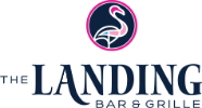 The Landing Bar & Grille logo scroll