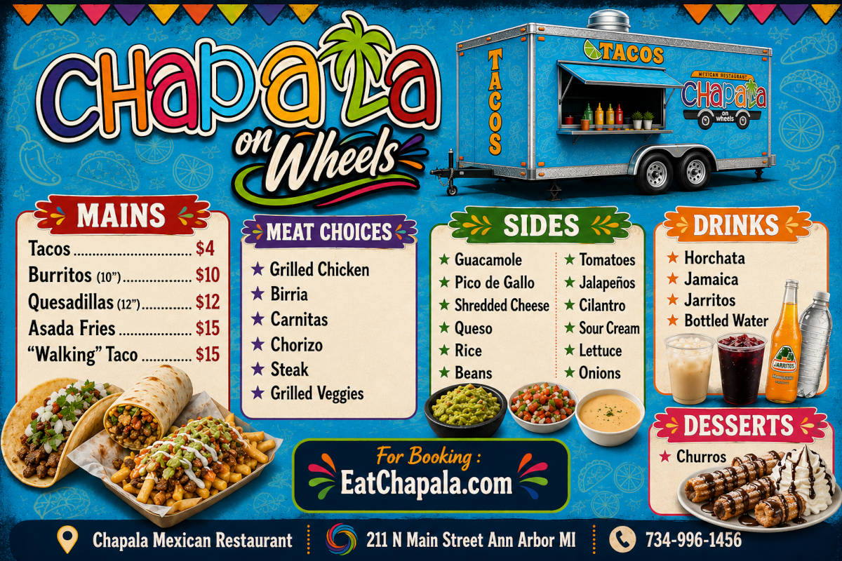 food catering menu