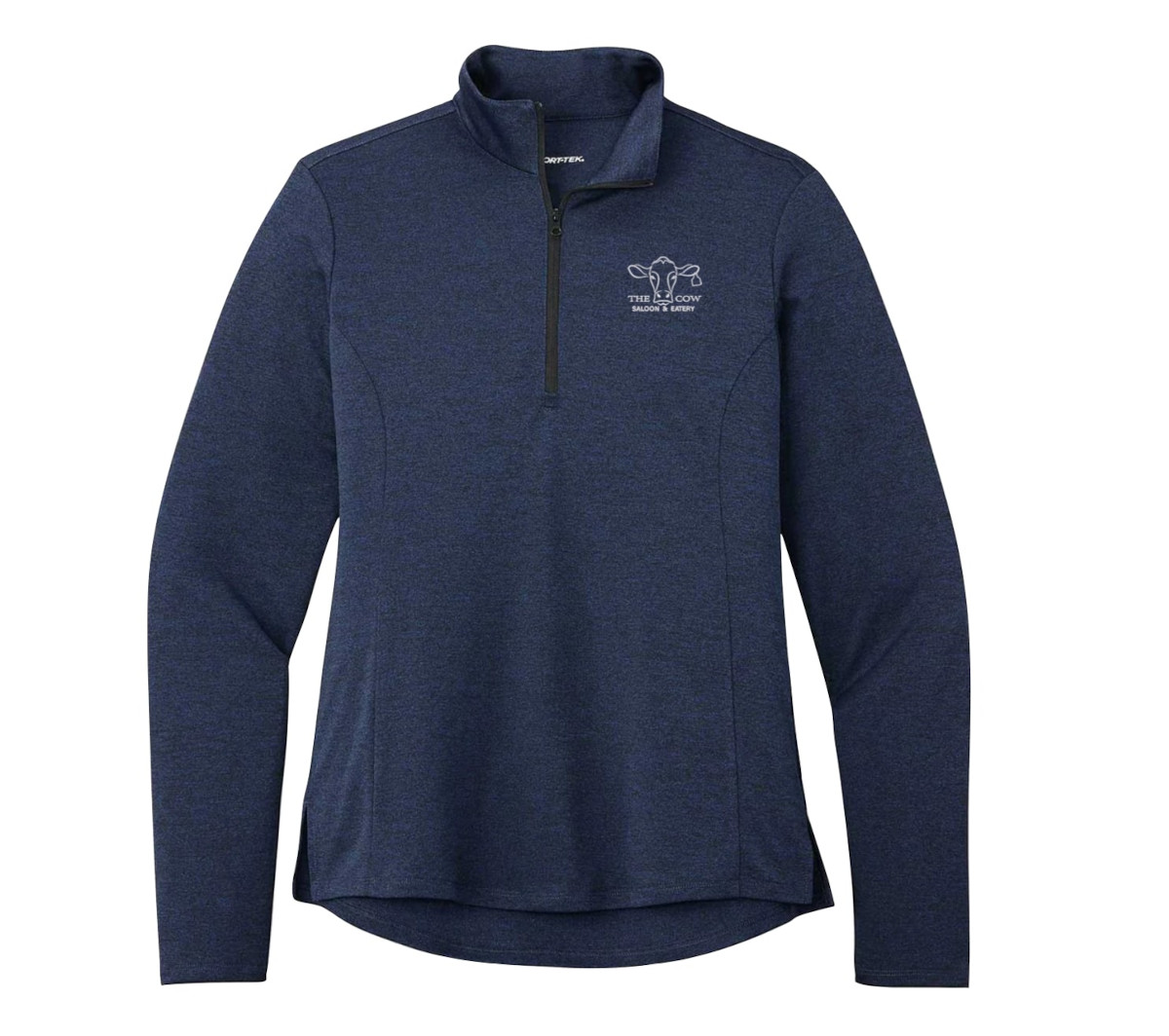 Dark blue 1/4 ZIP sweatshirt front