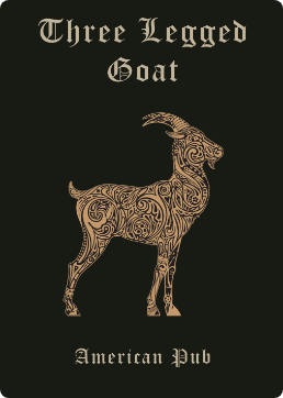 The Three Legged Goat logo top - Homepage