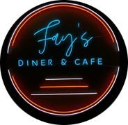 Fay's Diner & Cafe logo scroll