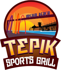 Tepik Sports Grill logo scroll