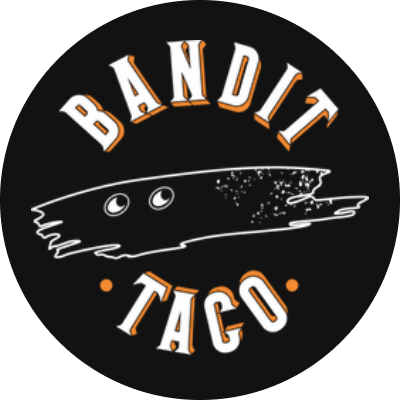 Bandit Taco logo scroll