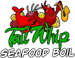 Tail Whip Seafood Boil logo scroll