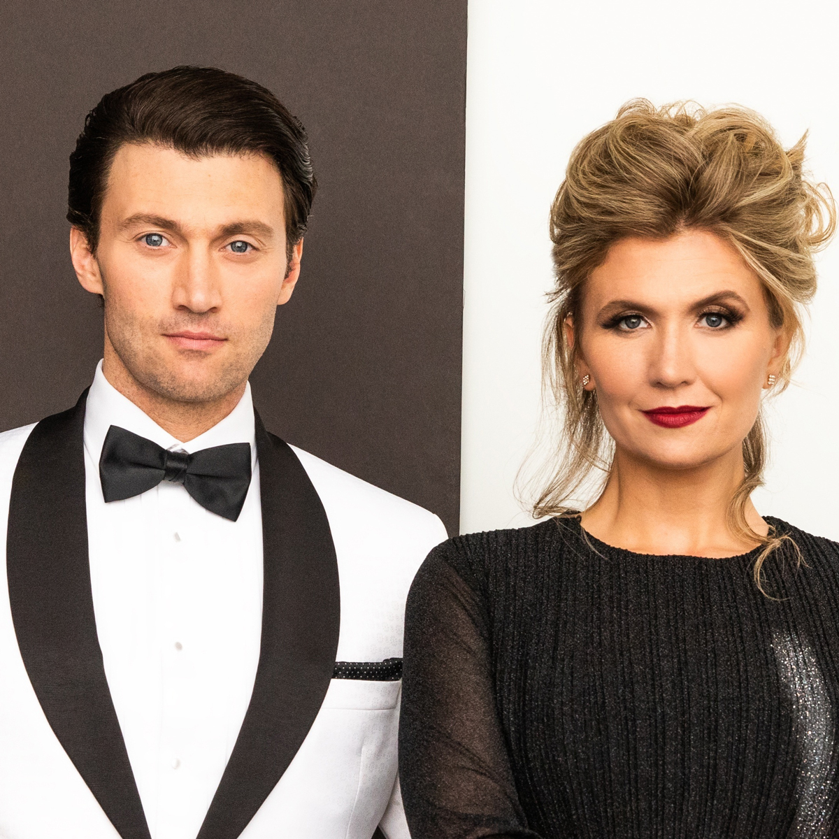 Close-up portrait photo of Bryce Allen Pinkham and Scarlett Strallen
