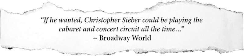 Christopher Sieber could be playing the cabaret and concert circuit all the time by Broadway World