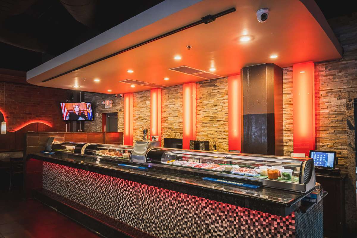 Interior, sushi bar