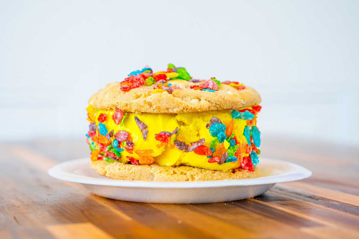 Colorful Ice Cream Cookie Sandwich