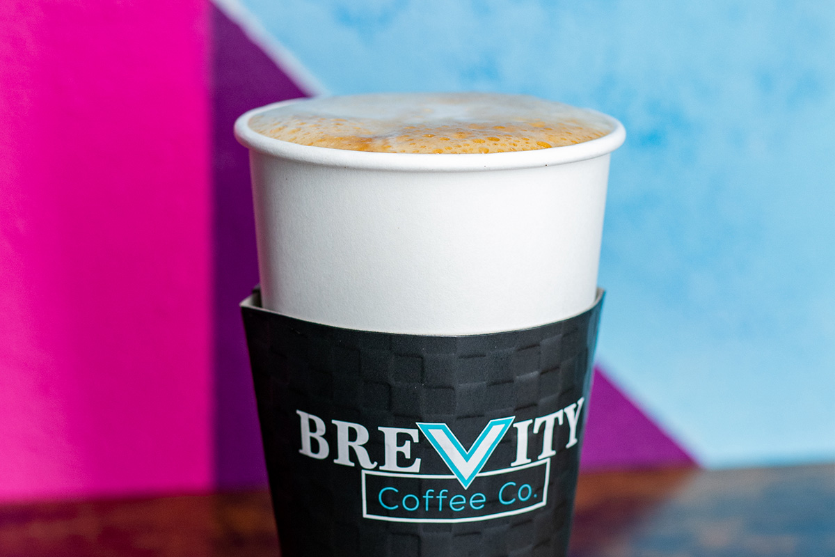 Brevity Coffee Co hot latte