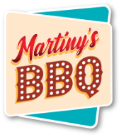 Martiny's BBQ logo scroll