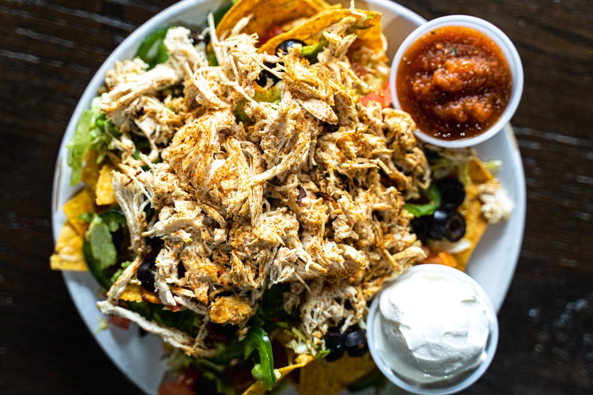 Loaded chicken nacho