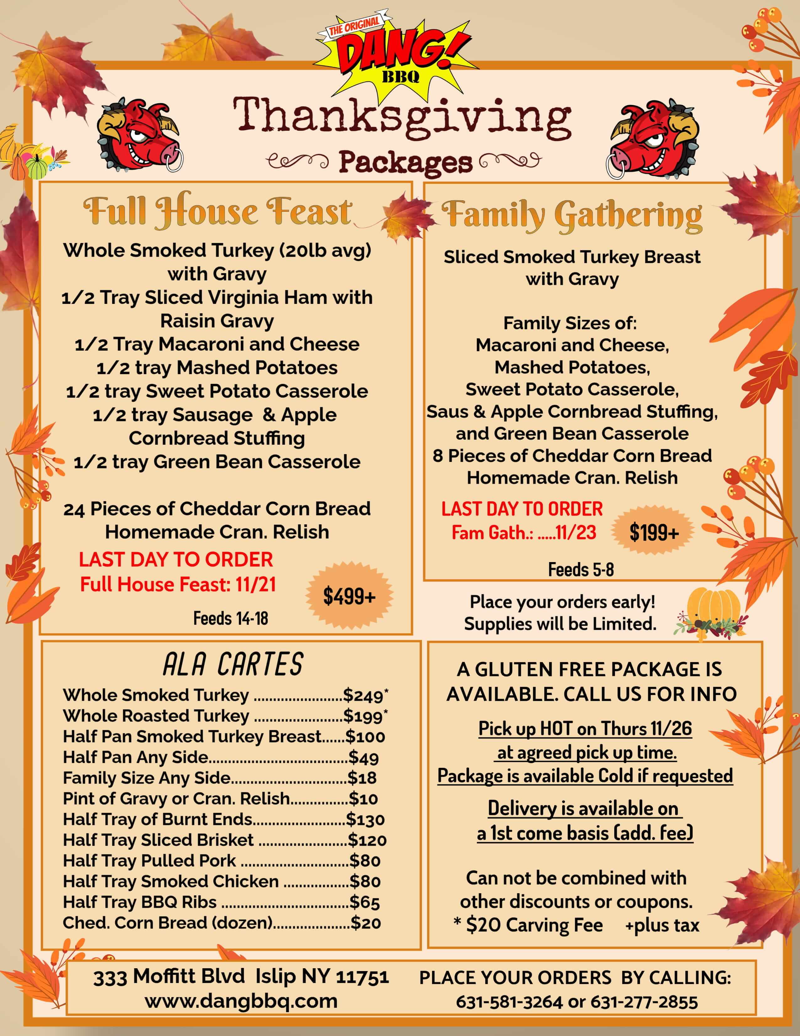 Thanksgiving packages
