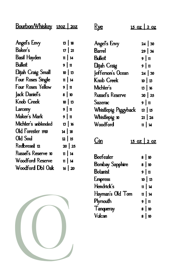 Hops & Spirits - Second page